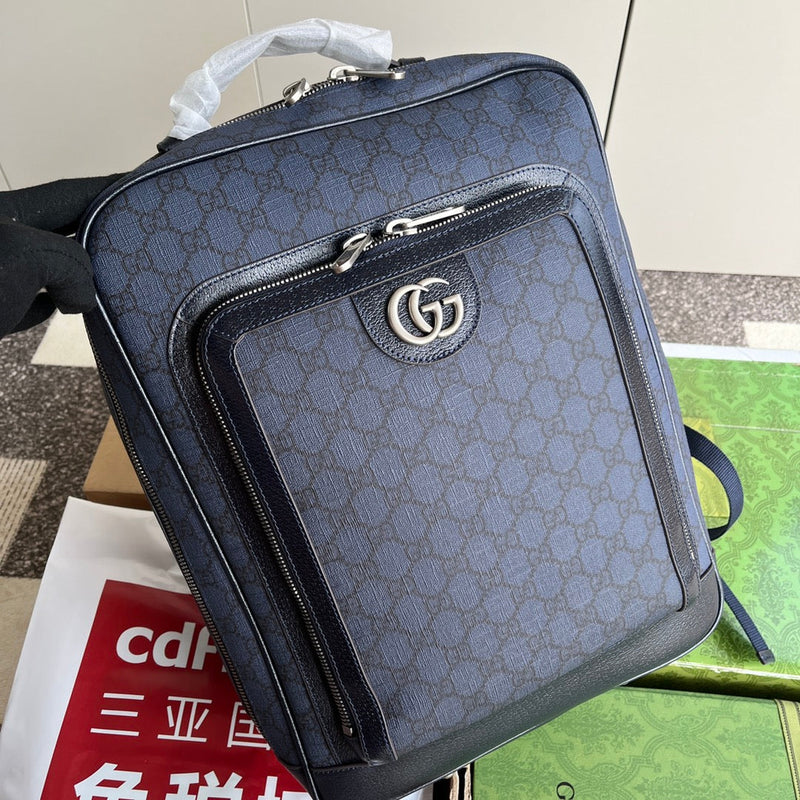 Mochila Zaino Ophidia GG de Couro