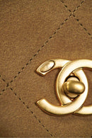 Bolsa Chanel Grande com Aba e Alça Superior