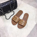 Sandália Modelo Lоuіѕ Vuіttоn Monogram Brown