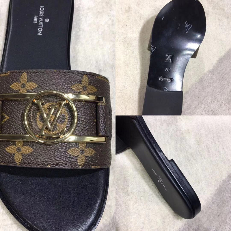 Sandália Modelo Lоuіѕ Vuіttоn Monogram Brown