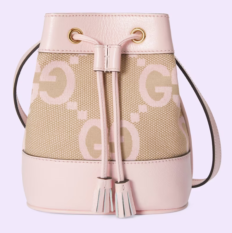 Bolsa Gucci Bucket Ophidia Mini com Duplo G Estampada