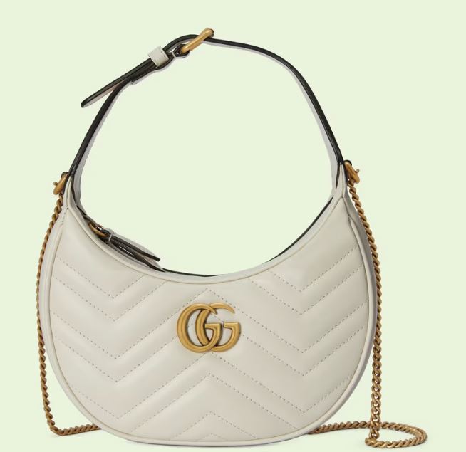 Bolsa Gucci Mini GG Marmont Meia Lua