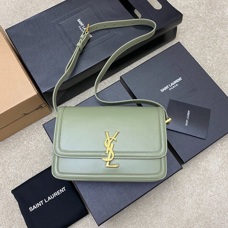 Bolsa Modelo Yves Saint Laurent São Loureiro Couro com Logotipo