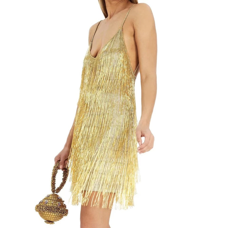Vestido Adriana Dourado
