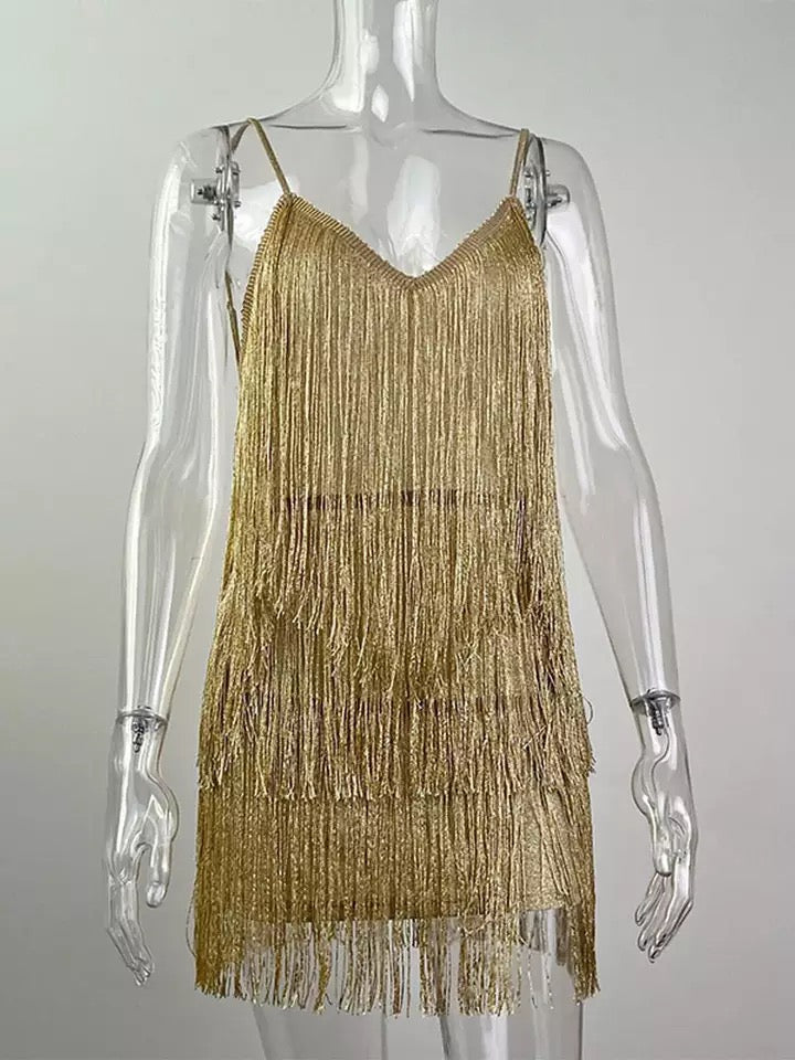 Vestido Adriana Dourado