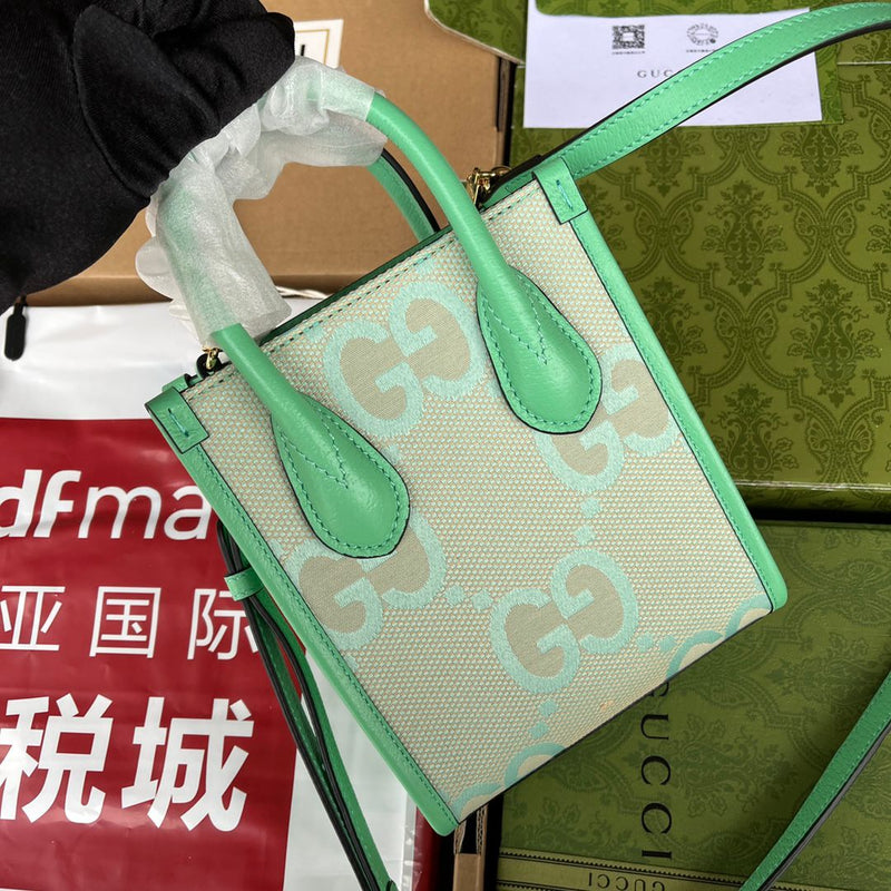 Bolsa Gucci Jumbo GG Mini Tote Bag Menta