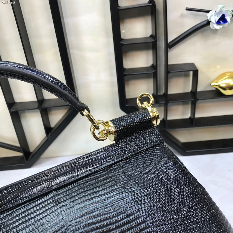 Bolsa Modelo Dolce & Gabanna Sicília Couro Iguana