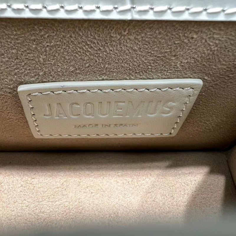 Bolsa Modelo Jacquemus Le Chiquito Couro Croco