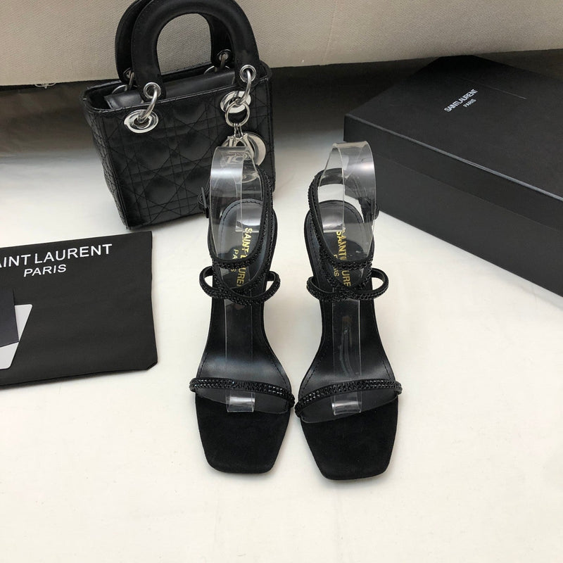 Sandália Modelo Saint Laurent Opyum com salto 110mm