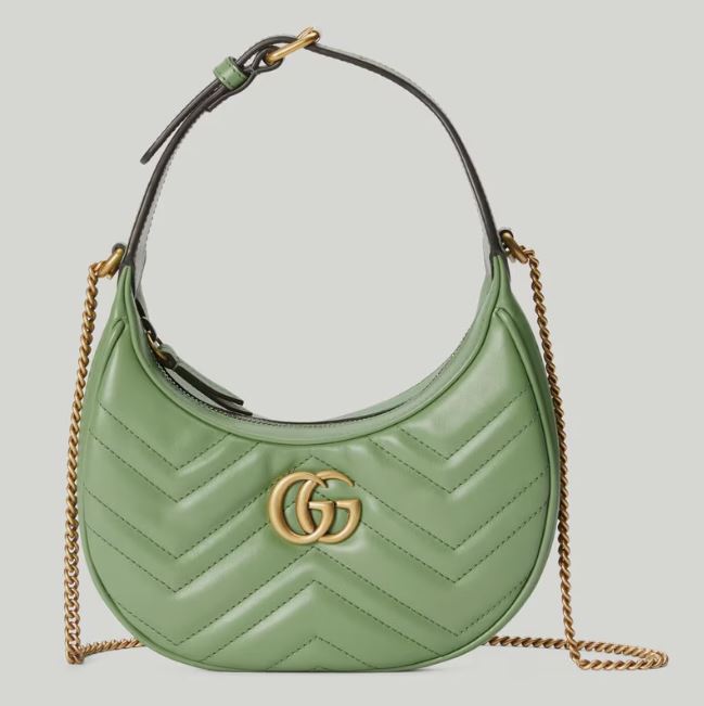 Bolsa Gucci Mini GG Marmont Meia Lua