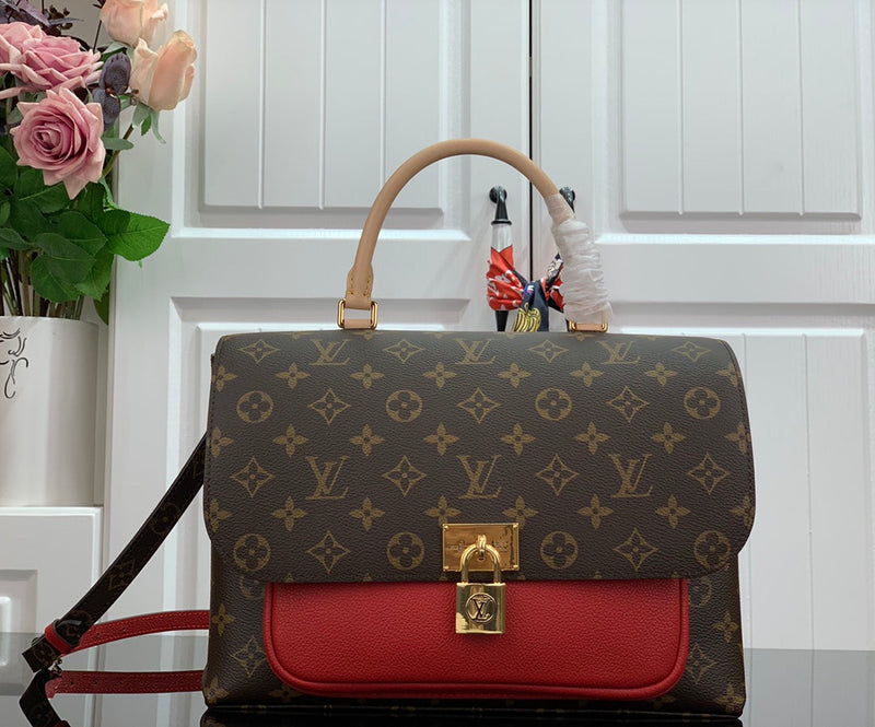 Bolsa Modelo Louis Vuitton Marignan Vermelha Italiana