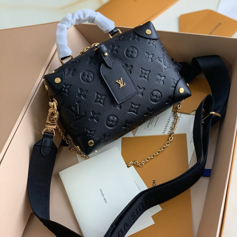 Bolsa Modelo Louis Vuitton Petite Malle Souple Preto