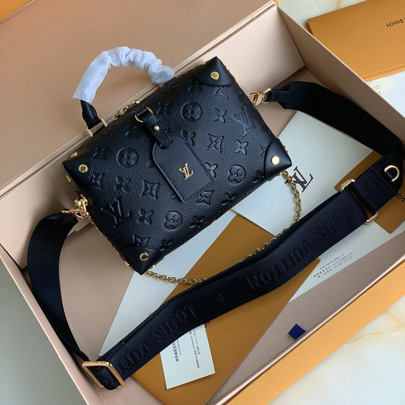 Bolsa Modelo Louis Vuitton Petite Malle Souple Preto