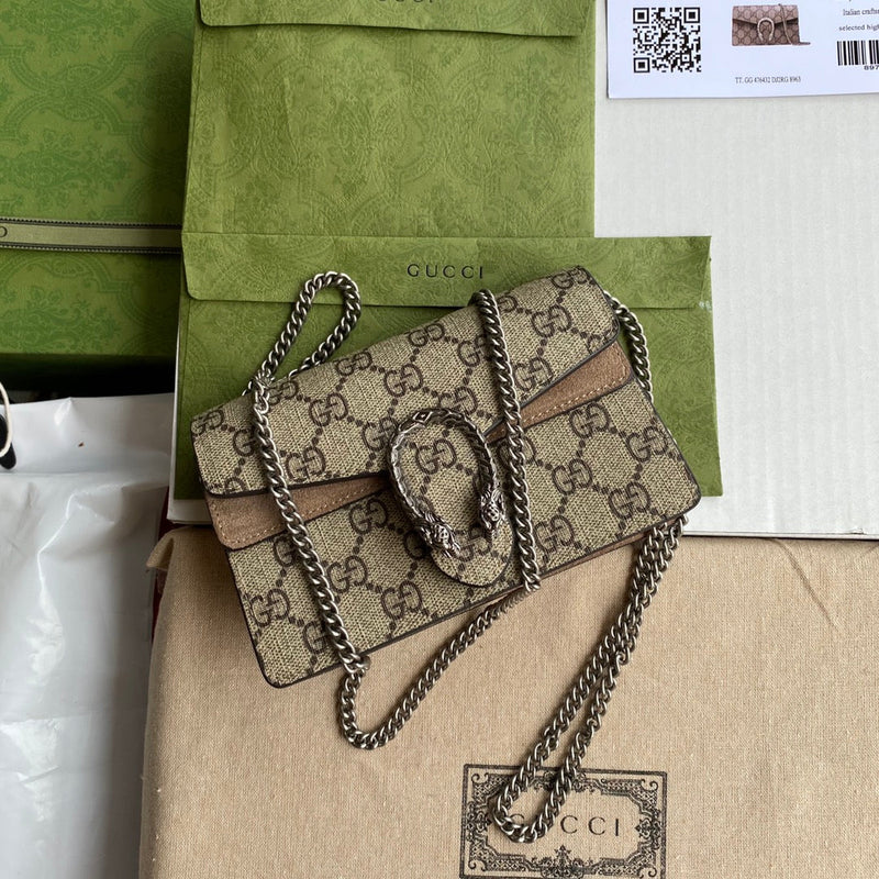 Bolsa Gucci Dionysus Super Mini Estampada