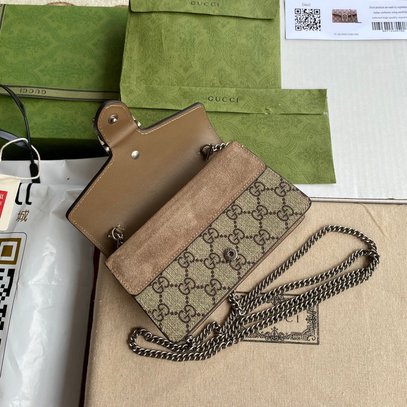 Bolsa Gucci Dionysus Super Mini Estampada