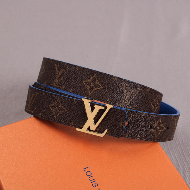 Cinto Modelo Louis Vuitton Reversível LV Initiales 30 mm