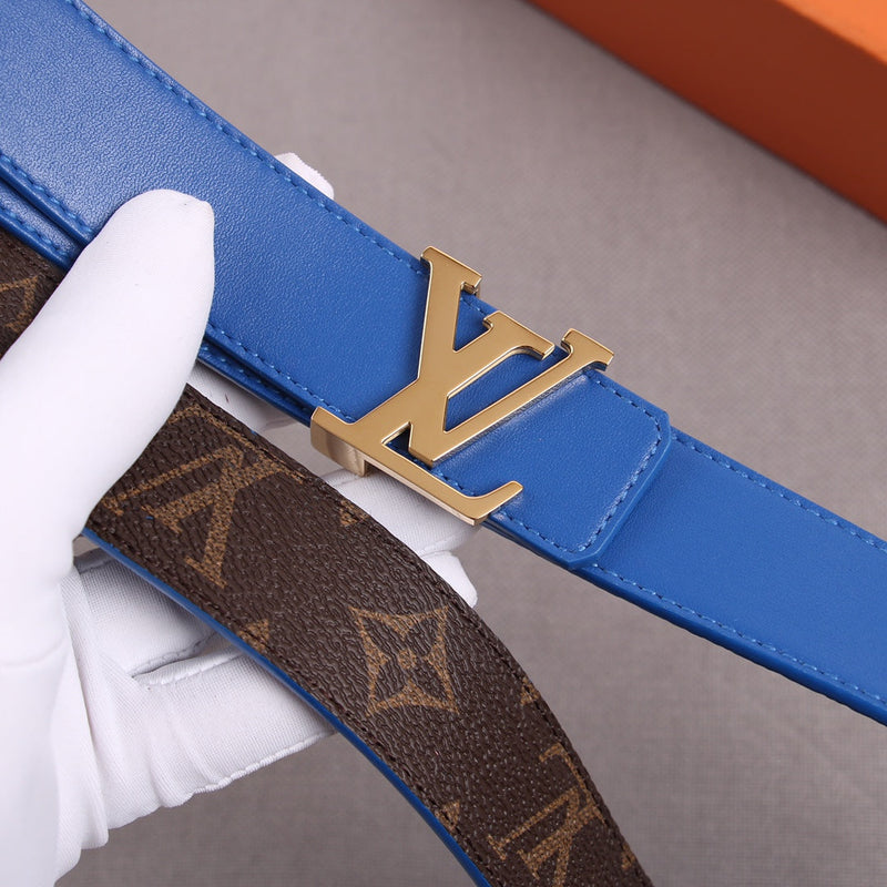 Cinto Modelo Louis Vuitton Reversível LV Initiales 30 mm