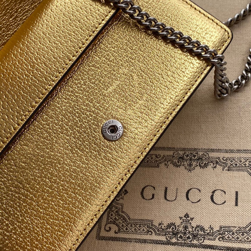 Bolsa Gucci Dionysus Super Mini Metalizada