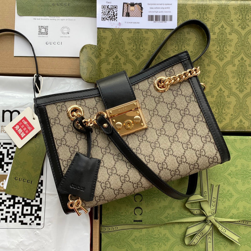 Bolsa Gucci Padlock GG de Ombro Pequena