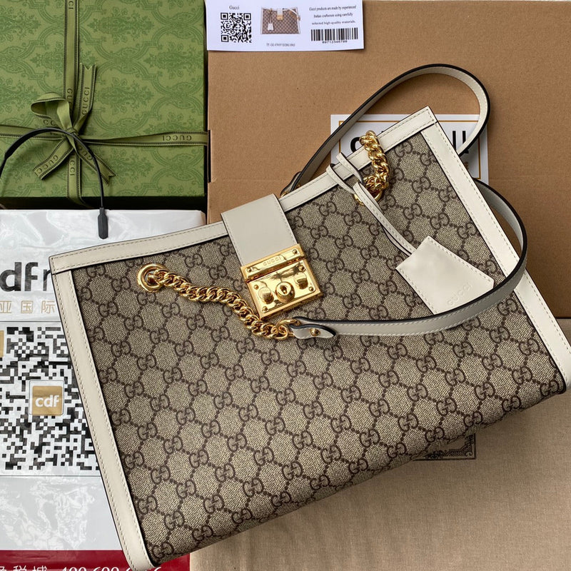 Bolsa Gucci Padlock GG de Ombro Média