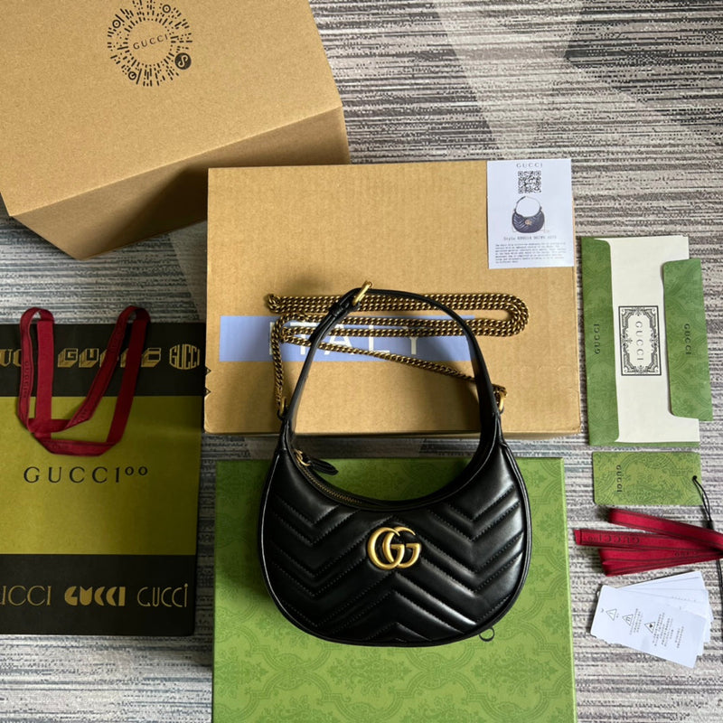 Bolsa Gucci Mini GG Marmont Meia Lua