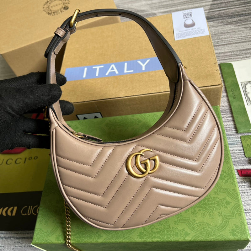 Bolsa Gucci Mini GG Marmont Meia Lua