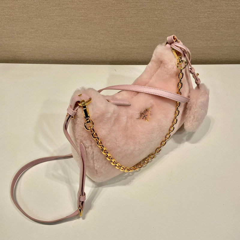 Mini Bolsa Modelo Prada Galleria em Pele de Carneiro