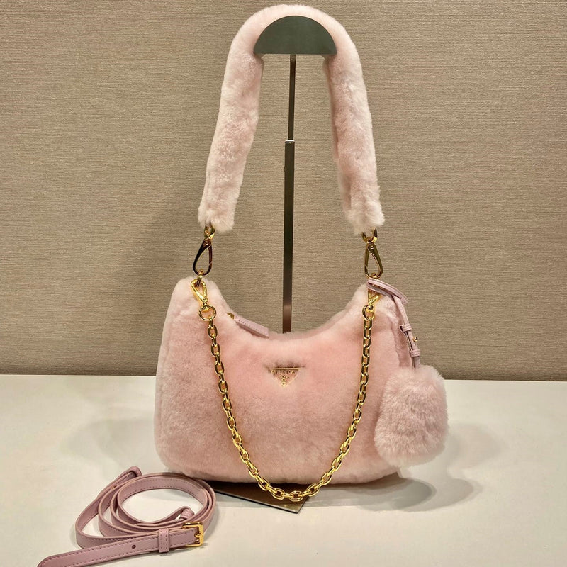 Mini Bolsa Modelo Prada Galleria em Pele de Carneiro