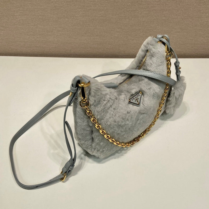 Mini Bolsa Modelo Prada Galleria em Pele de Carneiro