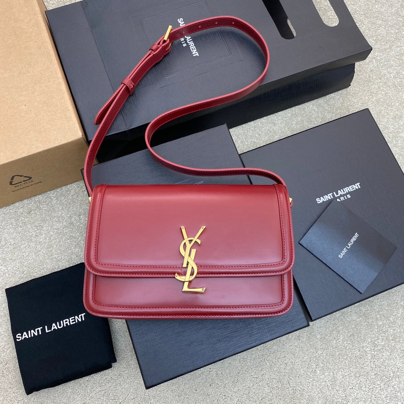 Bolsa Modelo Yves Saint Laurent  São Loureiro Couro com Logotipo