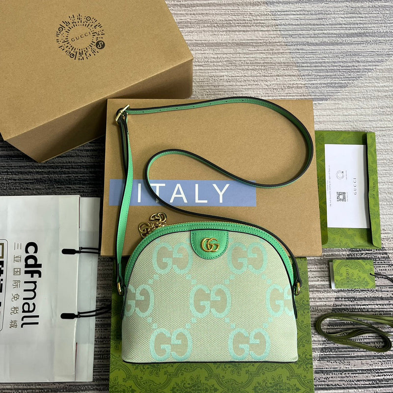 Bolsa Gucci Ophidia Jumbo GG Pequena de Ombro Estampada