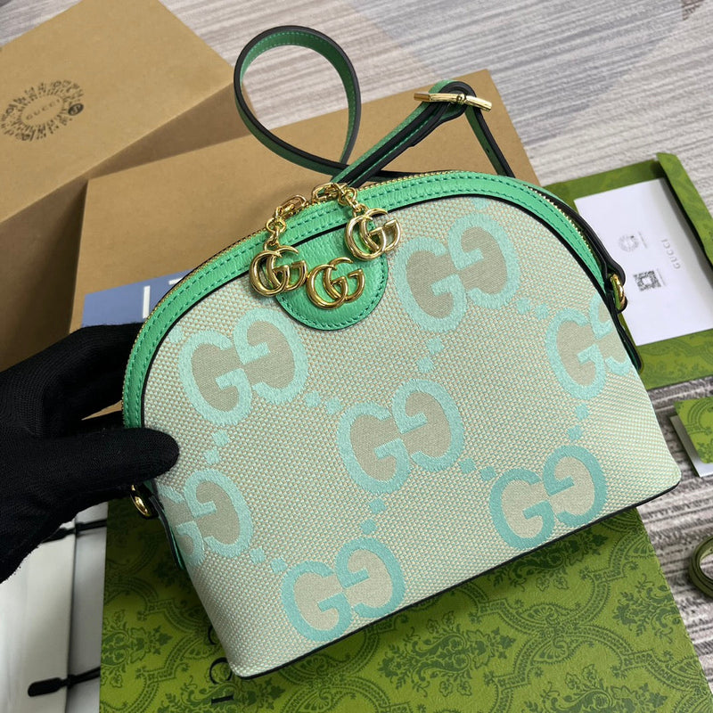 Bolsa Gucci Ophidia Jumbo GG Pequena de Ombro Estampada