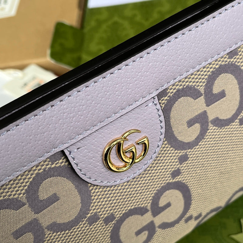 Bolsa Gucci Modelo Ophidia com Double G Pequena de Ombro Estampada