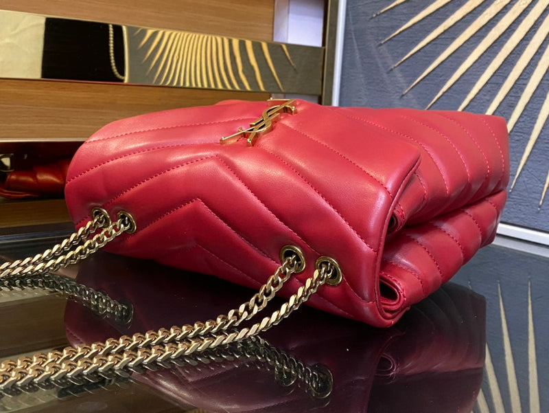 Bolsa Modelo Saint Laurent Tranvesal Lou Red