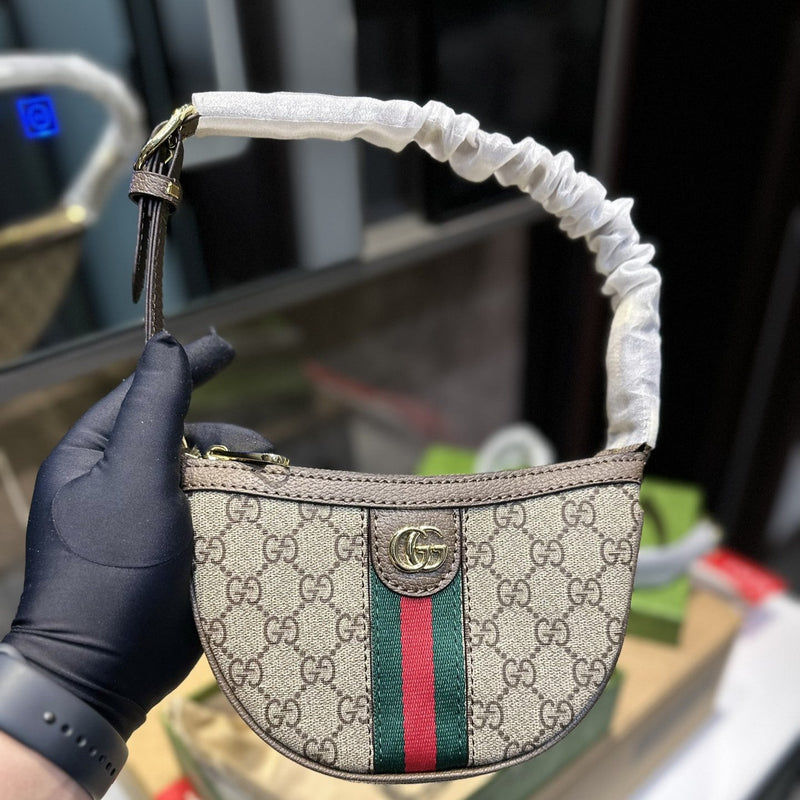 Bolsa Tiracolo Modelo Gucci Ophidia GG pequena