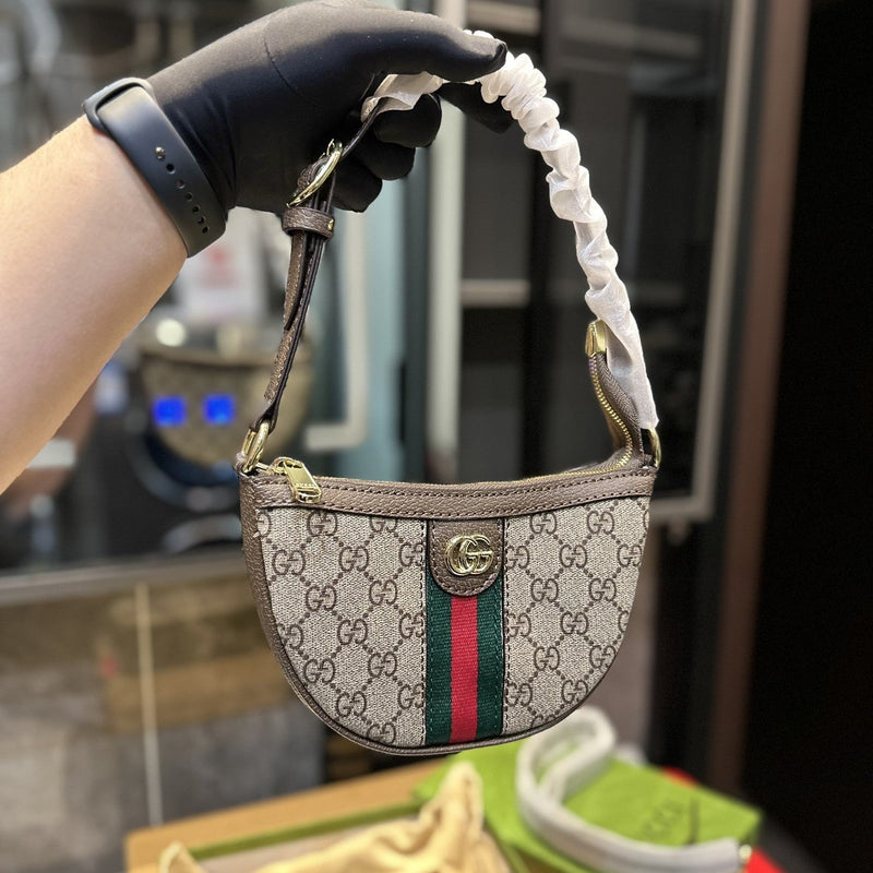 Bolsa Tiracolo Modelo Gucci Ophidia GG pequena