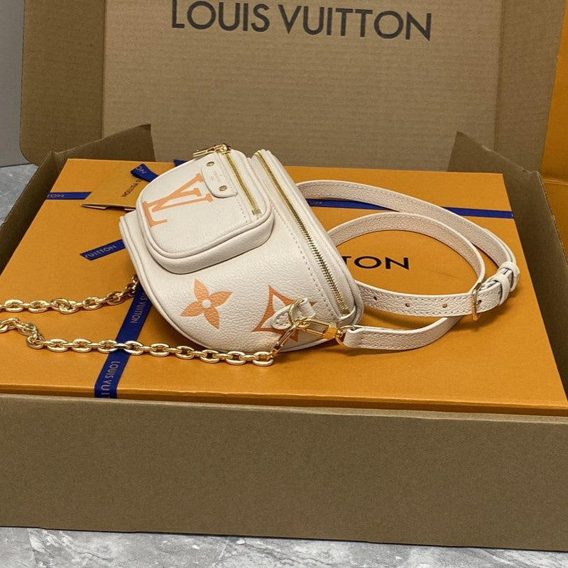 Bolsa Modelo Louis Vuitton Mini Bumbag em couro Monograma Empreinte