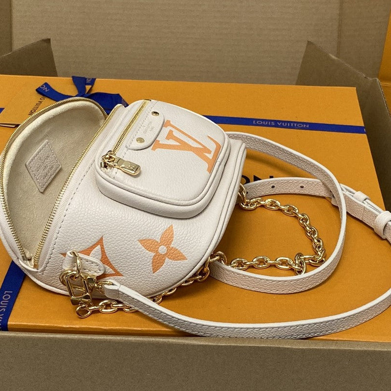 Bolsa Modelo Louis Vuitton Mini Bumbag em couro Monograma Empreinte