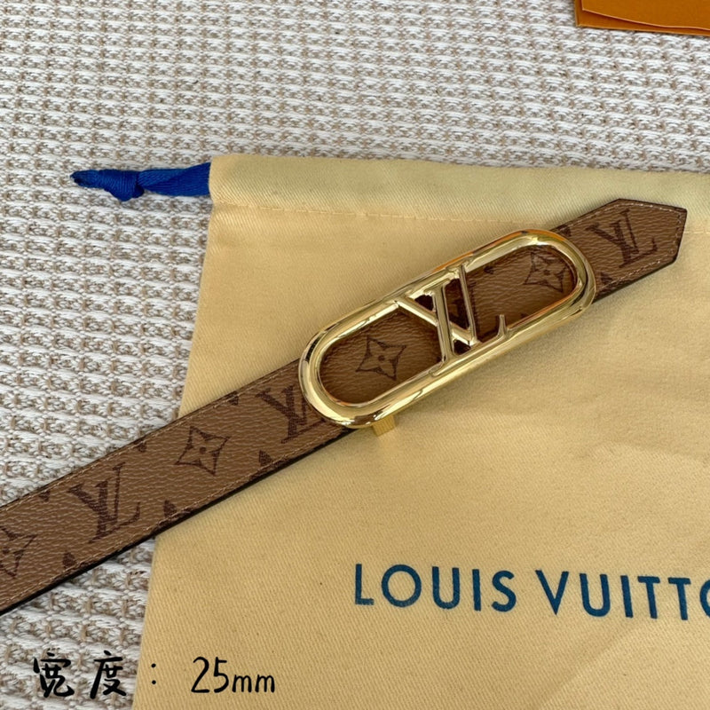 Cinto Modelo Lоuіѕ Vuіttоn Reversível My LV Chain 25 mm