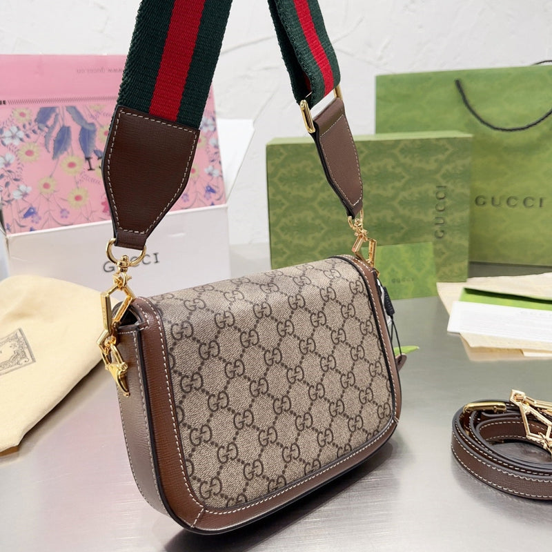 Bolsa Modelo Gucci  mini Alça color com detalhe Horsebit 1955