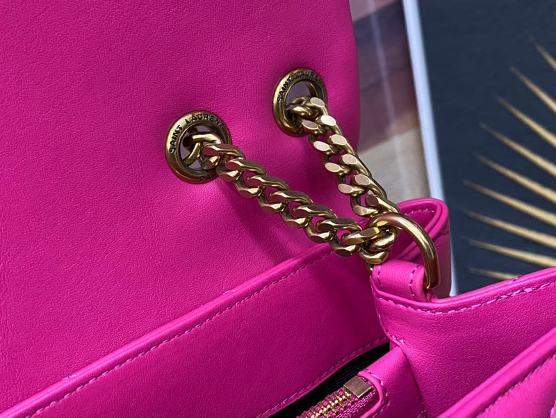 Bolsa Modelo Saint Laurent Tranvesal Lou Pink