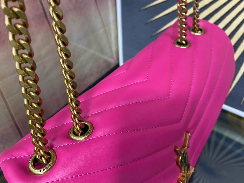 Bolsa Modelo Saint Laurent Tranvesal Lou Pink