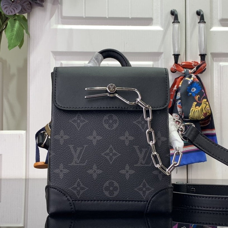 Bolsa Modelo Louis Vuitton Steamer Nano Cinza