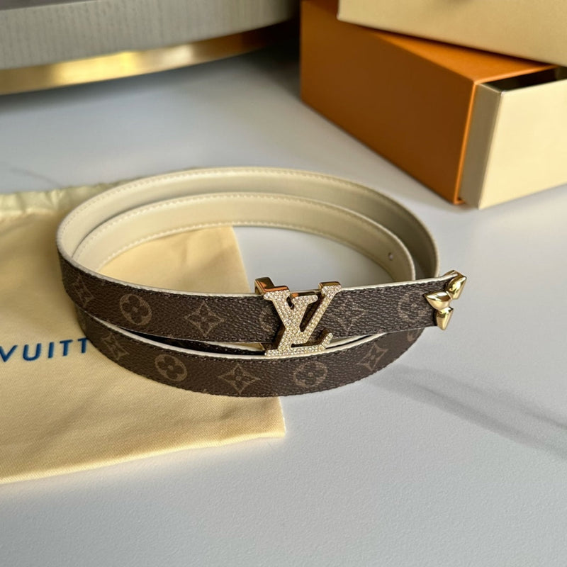 Cinto Modelo Lоuіѕ Vuіttоn Reversível Pretty LV 20 mm