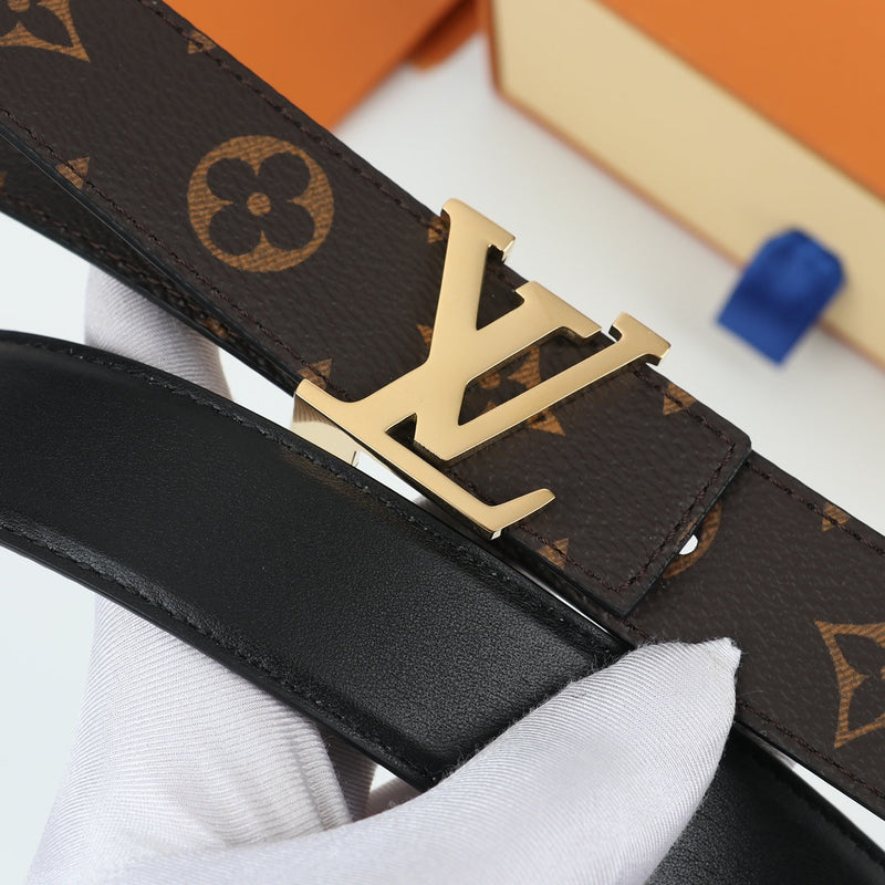 Cinto Modelo Louis Vuitton Reversível LV Initiales 30 mm