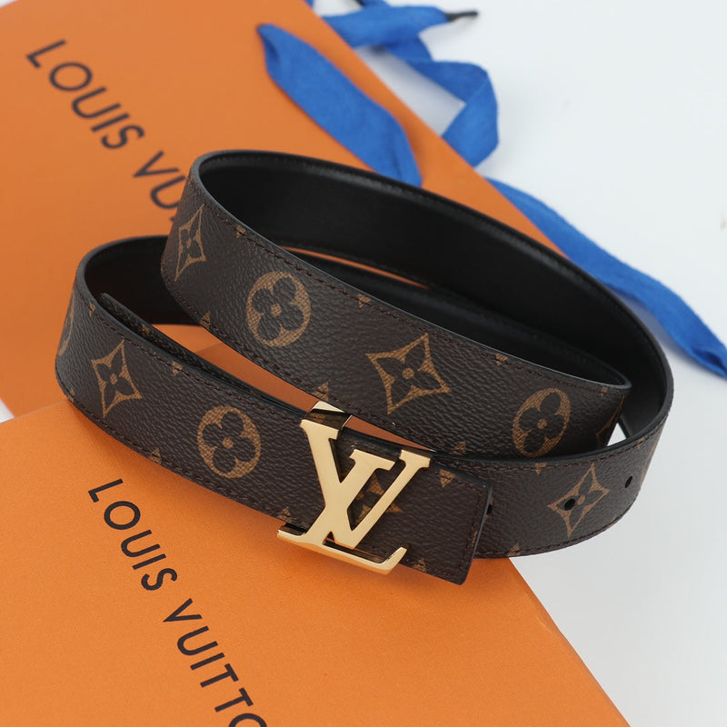 Cinto Modelo Louis Vuitton Reversível LV Initiales 30 mm