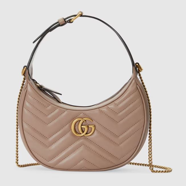 Bolsa Gucci Mini GG Marmont Meia Lua